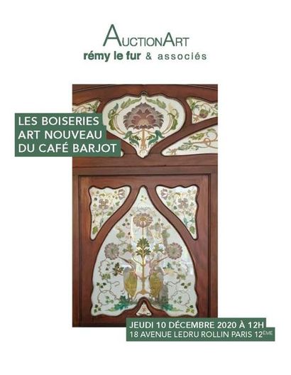 Les Boiseries Art Nouveau du Café Barjot