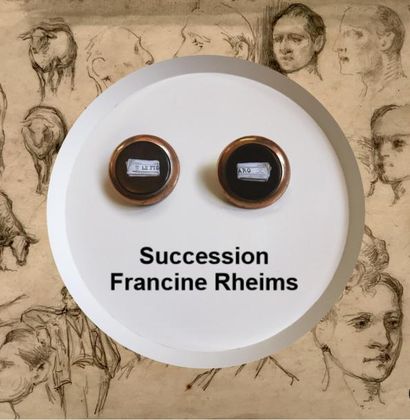 Succession Francine Rheims - Collection d'œuvres sur papier et divers