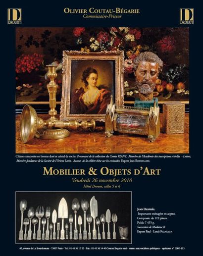 SOUVENIRS HISTORIQUES - MILITARIA -MOBILIER & OBJETS D’ART