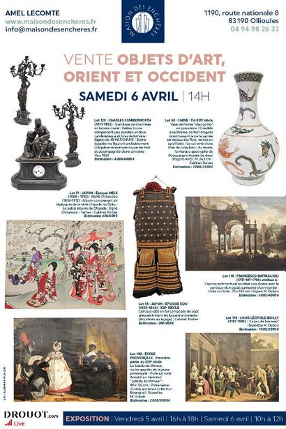 VENTE OBJETS D'ART ORIENT ET OCCIDENT