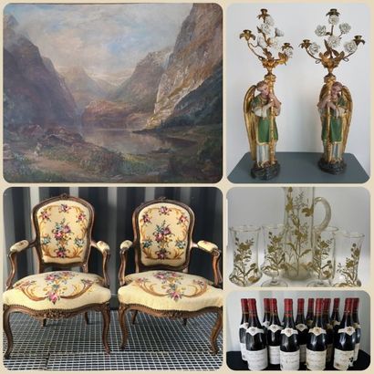  VENTE COURANTE BON MOBILIER, TABLEAUX & OBJETS D'ART - VINS & SPIRITUEUX