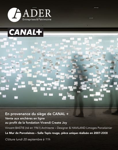 PREPARATION SALE - From CANAL + headquarters, to benefit the Vivendi Create Joy Foundation