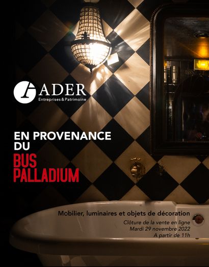 [VENTE EN LIGNE] En provenance du Bus Palladium : Mobilier, luminaires et objets de décoration