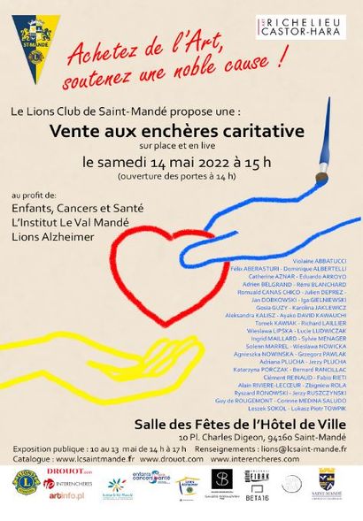 Charity sale for the benefit of the Lions Club of Saint-Mandé, Modern paintings