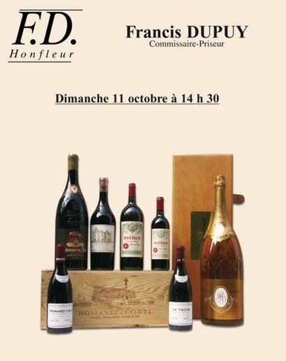 Vente aux enchères publiques de Grands Vins de 1928 à 2006