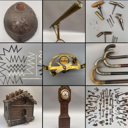 Art populaire ; Instruments scientifiques ; & Collection de cannes