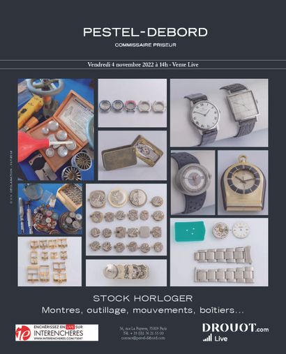 STOCK HORLOGER Montres, outillage, mouvements, boîtiers ...