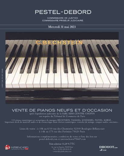 VENTE DE PIANOS NEUFS ET D'OCCASION - STOCK DE MATERIEL AUDIO PROFESSIONNEL 