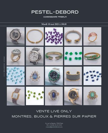 WATCHES, JEWELRY & STONES ON LIVE PAPER