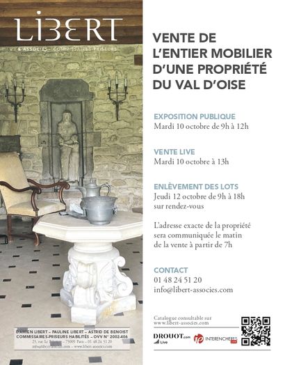 SALE OF THE ENTIRE FURNITURE OF A PROPERTY IN VAL-D'OISE