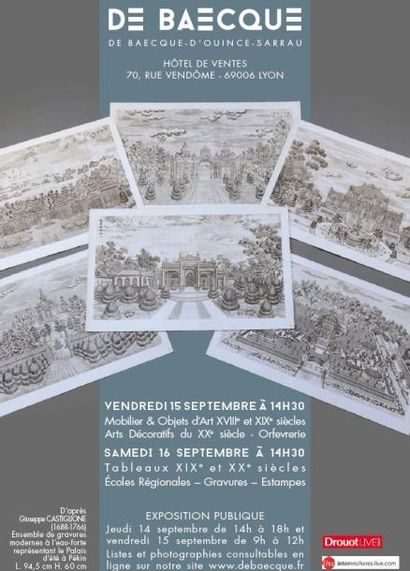 Tableaux XIXe et XXe siècles : Écoles Régionales – Gravures – Estampes