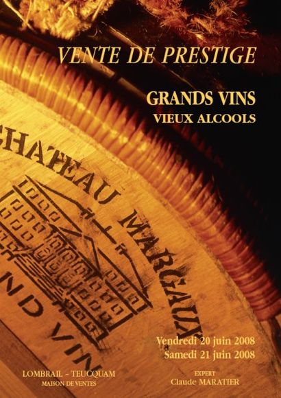 VENTE DE PRESTIGE DE GRANDS VINS & VIEUX ALCOOLS - HÔTEL BRISTOL PARIS