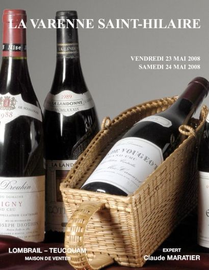 GRANDS VINS & VIEUX ALCOOLS - LA VARENNE SAINT HILAIRE