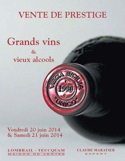 GRANDS VINS 2EME SESSION - EXPERT : C. MARATIER - HÔTEL DES VENTES DE LA VARENNE SAINT HILAIRE 