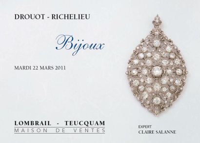 Bijoux Anciens et Modernes, vers 1900 et bel ensemble de bijoux vers 1930 - Expert : C. Salanne - Drouot Richelieu