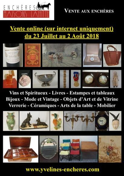 Vente online : Vins - Estampes et Tableaux - Mode et Bijoux - Arts d'Asie - Arts de la Table - Objets d'Art et de Vitrine - Mode - Tapis