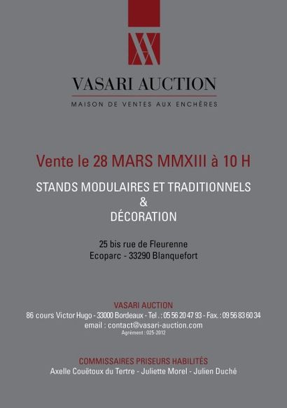 VENTE MATERIEL STAND MODULAIRE ET DECORATION