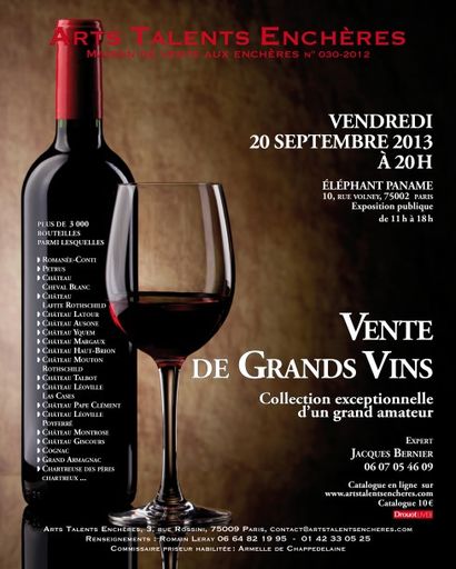 Vente de Grands Vins