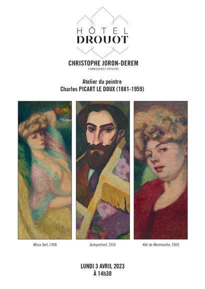 Atelier du peintre Charles PICART LE DOUX (1881-1959) et divers : Jean PICART LE DOUX, André THURET, Jean ROUTIER et Anders OSTERLIND