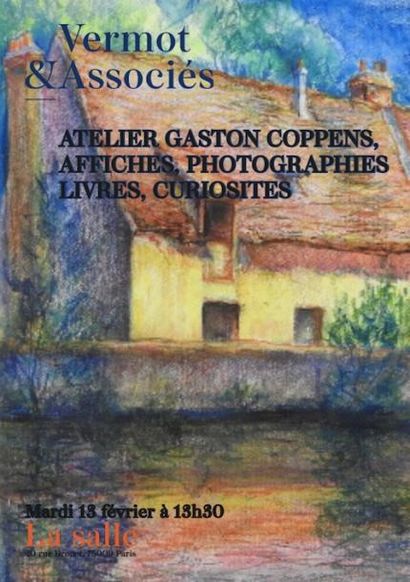 FONDS D'ATELIER GASTON COPPENS, LIVRES, AFFICHES, PHOTOGRAPHIES ET CURIOSITES
