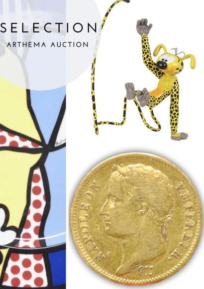 Selection: Gold coins, Silverware, Contemporary Art, Comics and Civilization.