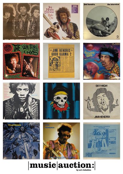 Jimi Hendrix I- vinyls, posters, programs...