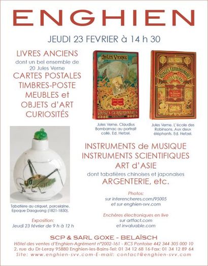 Livres anciens, cartes postales, meubles et objets d'art...