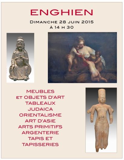 MEUBLES et OBJETS d'ART-TABLEAUX ANCIENS-JUDAICA-ORIENTALISME-ARTS D'ASIE-ARTS PREMIERS