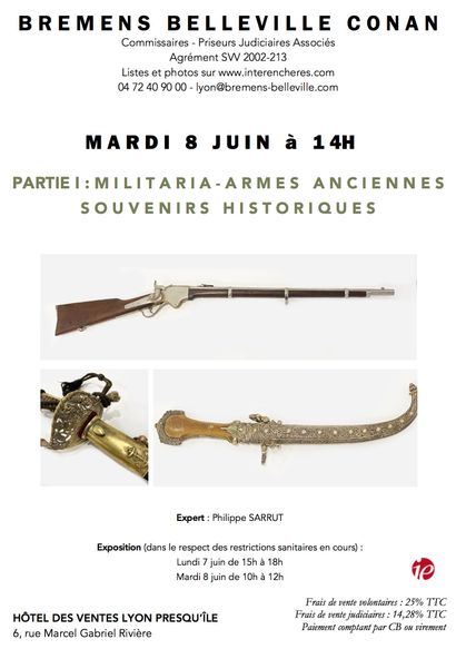 Militaria - Armes anciennes - Souvenirs historiques