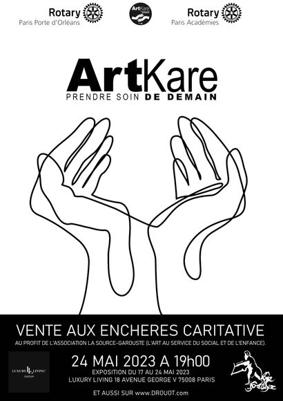  ART CONTEMPORAIN - VENTE AUX ENCHERES CARITATIVE  AU PROFIT DE LA SOURCE-GAROUSTE