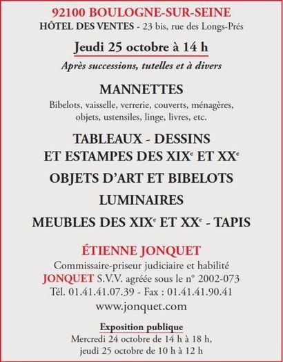 Meubles et objets d'art