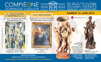 VENTE MOBILIÈRE CLASSIQUE TABLEAUX MODERNES et CONTEMPORAINS