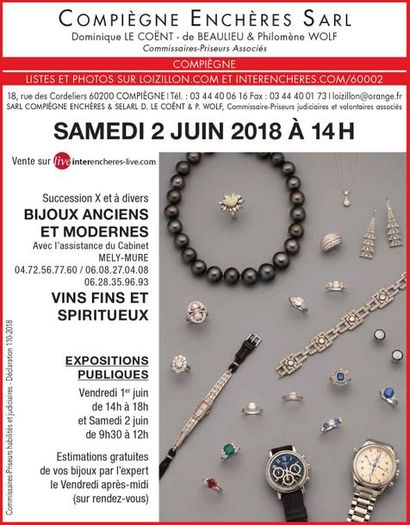 BIJOUX ANCIENS ET MODERNES / VINS FINS