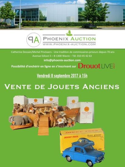 VENTE PUBLIQUE DE JOUETS ANCIENS