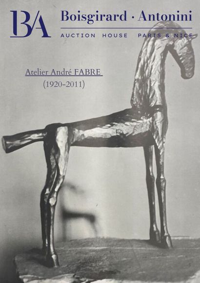 [NICE] CLASSIC SALE: Beautiful set of animal sculptures from the workshop of André Fabre, Drawings, Paintings, Works of Art, Works of Art, Furniture, Wines
