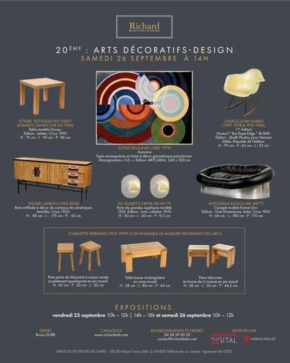 XXe : Arts décoratifs, Design