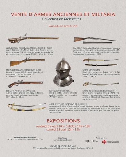 Armes anciennes et de collection I Collection de Monsieur L.
