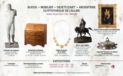 Jewelry - Furniture - Works of art - Glyptothèque de l'Allier - Silverware 