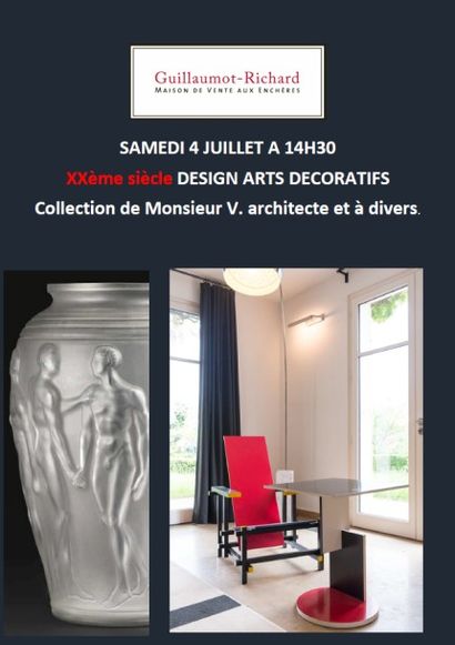  XXe: Peinture, Arts Décoratifs Design. Collection de Monsieur V. Architecte et à divers