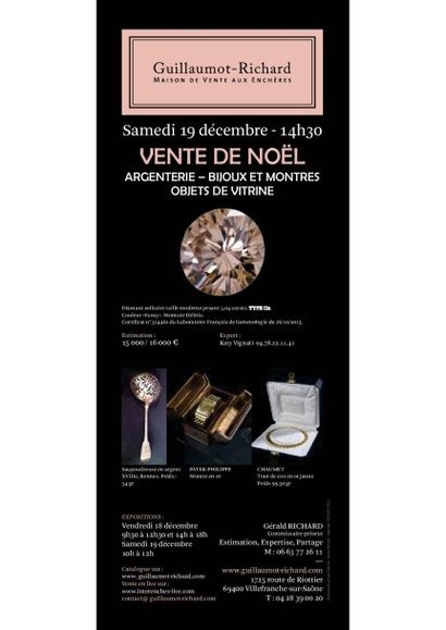 VENTE DE NOËL : argenterie - bijoux - objets de vitrine