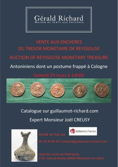 Trésor monétaire de Reyssouze  - époque romaine