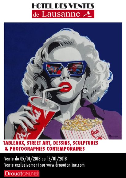 TABLEAUX, STREET ART, DESSINS, SCULPTURES & PHOTOGRAPHIES CONTEMPORAINES