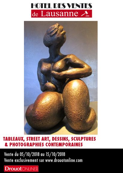 TABLEAUX, STREET ART, DESSINS, SCULPTURES & PHOTOGRAPHIES CONTEMPORAINES