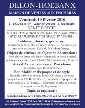 Vente de Bon Mobilier et Objets d'Art