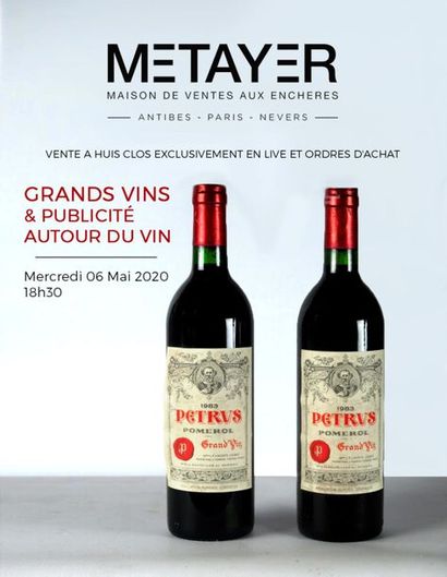 GRANDS VINS & PUBLICITE AUTOUR DU VIN (EN LIVE & ORDRES D'ACHATS)