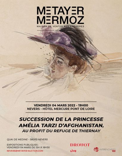 Succession of Princess Amélia Tarzi of Afghanistan, for the benefit of the refuge of Thiernay