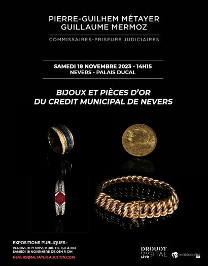 BIJOUX ET PIÈCES D'OR DU CRÉDIT MUNICIPAL