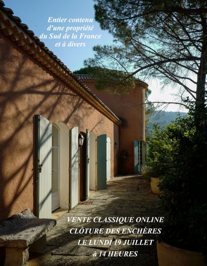 ONLINE SALE - ENTIRE CONTENTS OF A PROPERTY IN THE SOUTH OF FRANCE