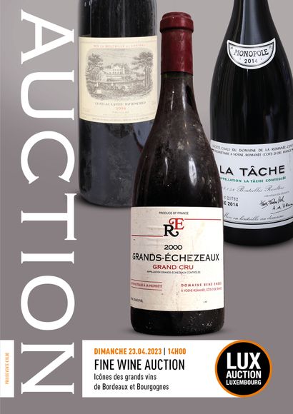  Fine wine auction Icônes des grands vins de Bordeaux et Bourgognes
