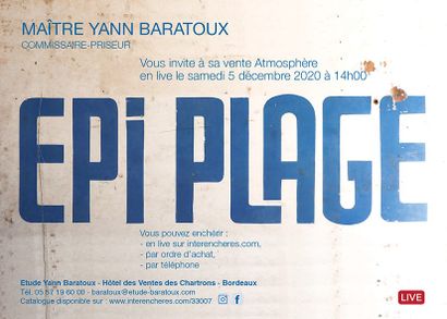 EPI 1959 Mobilier Vintage Rotin des années 50 70 garnissant l'hôtel EPI Plage, EPI 1959 de Saint Tropez - Pampelonne